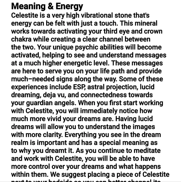 RARE BLUE Celestite crystal Chunk - Picture 7 of 8